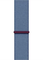 Apple Watch Series 9 45mm Silver Aluminum Case with Winter Blue Sport Loop