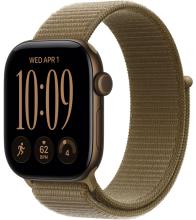 Умные часы Apple Watch Series 12 46mm Dark Bronze Aluminum Case with Sport Loop Olive