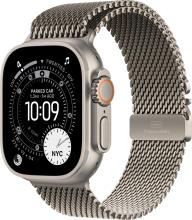 Apple Watch Ultra 3 (2025) 49mm Natural Titanium Case with Natural Titanium Milanese Loop Medium