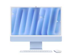 Моноблок Apple iMac 24 Retina 4,5K (M4, 10C CPU/10C GPU, 2024), 16 Гб, 256 Гб SSD, синий MWV13